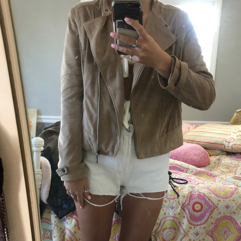 Iight brown suede jacket for sale